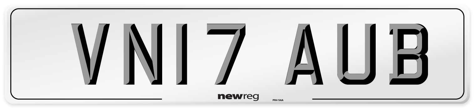 VN17 AUB Number Plate from New Reg